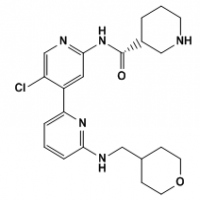 (R)-N-(5'-chloro-6-((tetrahydro-2H-pyran-4-yl)methylamino)-2,4'-bipyridin-2'-yl)piperidine-3-carboxamide (R)-N-(5'-chloro-6-((tetrahydro-2H-pyran-4-yl)methylamino)-2,4'-bipyridin-2'-yl)piperidine-3-carboxamide