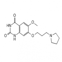 6-methoxy-7-(3-(pyrrolidin-1-yl)propoxy)quinazoline-2,4(1H,3H)-dione 6-methoxy-7-(3-(pyrrolidin-1-yl)propoxy)quinazoline-2,4(1H,3H)-dione
