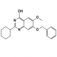 7-(benzyloxy)-2-cyclohexyl-6-methoxyquinazolin-4-ol 7-(benzyloxy)-2-cyclohexyl-6-methoxyquinazolin-4-ol