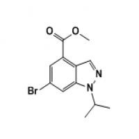 Methyl 6-bromo-1-(propan-2-yl)-1H-indazole-4-carboxylate Methyl 6-bromo-1-(propan-2-yl)-1H-indazole-4-carboxylate