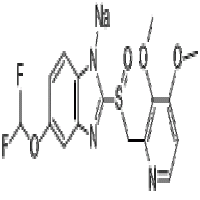 5-(Difluoromethoxy)-2-(((3,4-dimethoxy-2-pyridinyl)methyl) sulfinyl)-1H-benzimidazole sodium 5-(Difluoromethoxy)-2-(((3,4-dimethoxy-2-pyridinyl)methyl) sulfinyl)-1H-benzimidazole sodium