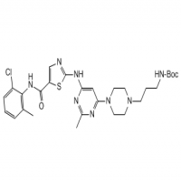 tert-butyl 3-(4-(6-(5-(2-chloro-6-methylphenylcarbamoyl)thiazol-2-ylamino)-2-methylpyrimidin-4-yl)piperazin-1-yl)propylcarbamate tert-butyl 3-(4-(6-(5-(2-chloro-6-methylphenylcarbamoyl)thiazol-2-ylamino)-2-methylpyrimidin-4-yl)piperazin-1-yl)propylcarbamate