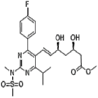 Methyl 7-[4-(4-fluorophenyl)-6-isopropyl-2-(N-methyl-N-methylsulfonylamino) pyrimidin-5-yl]-(3R, 5R)-dihydroxy-(E)-6-heptenate 