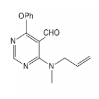 4-(allyl(methyl)amino)-6-phenoxypyrimidine-5-carbaldehyde 4-(allyl(methyl)amino)-6-phenoxypyrimidine-5-carbaldehyde