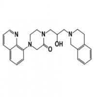 1-(3-(3,4-dihydroisoquinolin-2(1H)-yl)-2-hydroxypropyl)-4-(quinolin-8-yl)piperazin-2-one 1-(3-(3,4-dihydroisoquinolin-2(1H)-yl)-2-hydroxypropyl)-4-(quinolin-8-yl)piperazin-2-one