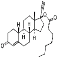 17alpha-Ethynyl-19-nortestosterone 17-heptanoate 17alpha-Ethynyl-19-nortestosterone 17-heptanoate
