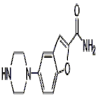 1-(2-aminocarbonylbenzofuran-5-yl)piperazine 1-(2-aminocarbonylbenzofuran-5-yl)piperazine