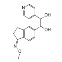 (Z)-5-(1,2-dihydroxy-2-(pyridin-4-yl)ethyl)-2,3-dihydro-1H-inden-1-one O-methyl oxime (Z)-5-(1,2-dihydroxy-2-(pyridin-4-yl)ethyl)-2,3-dihydro-1H-inden-1-one O-methyl oxime
