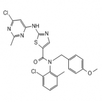 2-(6-chloro-2-methylpyrimidin-4-ylamino)-N-(2-chloro-6-methylphenyl)-N-(4-methoxybenzyl)thiazole-5-carboxamide 2-(6-chloro-2-methylpyrimidin-4-ylamino)-N-(2-chloro-6-methylphenyl)-N-(4-methoxybenzyl)thiazole-5-carboxamide