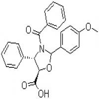 (4S,5R)-3-Benzoyl-2-(4-methoxyphenyl)-4-phenyl-5-oxazolidinecarboxylic acid (4S,5R)-3-Benzoyl-2-(4-methoxyphenyl)-4-phenyl-5-oxazolidinecarboxylic acid
