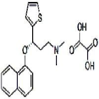 S-N,N-Dimethyl-3-(1-naphthoxy)-3-(2-thienyl)-1-propylamine oxalate S-N,N-Dimethyl-3-(1-naphthoxy)-3-(2-thienyl)-1-propylamine oxalate