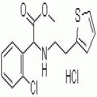 D-(+)-Methyl-alpha-(2-thienylethamino)(2-chlorophenyl)acetate hydrochloride D-(+)-Methyl-alpha-(2-thienylethamino)(2-chlorophenyl)acetate hydrochloride