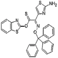 (Benzothiazol-2-yl)-(Z)-2-trityloxyimino-2-(2-aminothiazole-4-yl)-thioacetate (Benzothiazol-2-yl)-(Z)-2-trityloxyimino-2-(2-aminothiazole-4-yl)-thioacetate