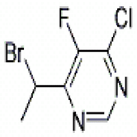 4-(1-bromoethyl)-6-chloro-5-fluoropyrimidine 4-(1-bromoethyl)-6-chloro-5-fluoropyrimidine