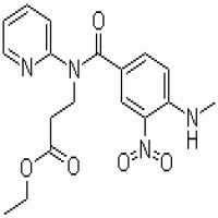 Ethyl 3-(4-(methylamino)-3-nitro-N-(pyridin-2-yl)benzamido)propanoate Ethyl 3-(4-(methylamino)-3-nitro-N-(pyridin-2-yl)benzamido)propanoate