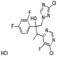 3-(6-chloro-5-fluoropyrimidin-4-yl)-2-(2,4-difluorophenyl)-1-(1H-1,2,4-triazol-1-yl)-butan-2-ol 3-(6-chloro-5-fluoropyrimidin-4-yl)-2-(2,4-difluorophenyl)-1-(1H-1,2,4-triazol-1-yl)-butan-2-ol