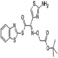(S)-2-Benzothiazolyl (Z)-2-(2-aminothiazole-4-yl)-2-methoxycarbonylmethoxyiminothioacetate (S)-2-Benzothiazolyl (Z)-2-(2-aminothiazole-4-yl)-2-methoxycarbonylmethoxyiminothioacetate