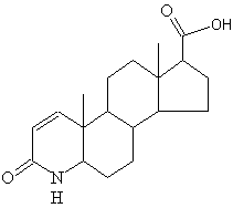 3-keto-4-aza-androstan-17β-5α-acid-1-ene 3-keto-4-aza-androstan-17β-5α-acid-1-ene