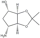 (3aR,4S,6R,6aS)-6-aminotetrahydro-2,2-dimethyl-4H-cyclopenta-1,3-dioxol-4-ol D-mandelate (3aR,4S,6R,6aS)-6-aminotetrahydro-2,2-dimethyl-4H-cyclopenta-1,3-dioxol-4-ol D-mandelate