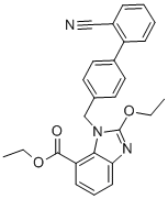 Thyl -2-ethoxy-1-[[(2´-cyanobiphenyl-4-yl) methyl] benzimidazole-7-carboxylate