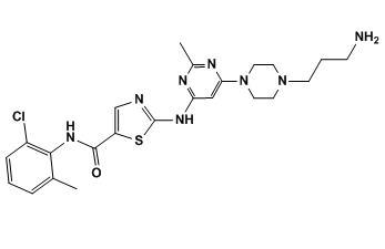 2-(6-(4-(3-aminopropyl)piperazin-1-yl)-2-methylpyrimidin-4-ylamino)-N-(2-chloro-6-methylphenyl)thiazole-5-carboxamide 2-(6-(4-(3-aminopropyl)piperazin-1-yl)-2-methylpyrimidin-4-ylamino)-N-(2-chloro-6-methylphenyl)thiazole-5-carboxamide