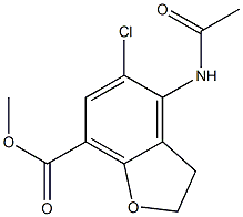 Methyl 4-(acetylamino)-5-chloro-2,3-dihydrobenzofuran-7-carboxylate Methyl 4-(acetylamino)-5-chloro-2,3-dihydrobenzofuran-7-carboxylate