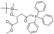 Methyl (3R)-3-(tert-butyldimethylsilyloxy)-5-oxo-6-triphenylphosphoranylidenehexanoate Methyl (3R)-3-(tert-butyldimethylsilyloxy)-5-oxo-6-triphenylphosphoranylidenehexanoate