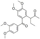 3-(2-(3,4-dimethoxybenzoyl)-4,5-dimethoxyphenyl)pentan-2-one 3-(2-(3,4-dimethoxybenzoyl)-4,5-dimethoxyphenyl)pentan-2-one