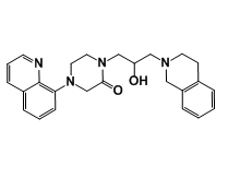 1-(3-(3,4-dihydroisoquinolin-2(1H)-yl)-2-hydroxypropyl)-4-(quinolin-8-yl)piperazin-2-one 1-(3-(3,4-dihydroisoquinolin-2(1H)-yl)-2-hydroxypropyl)-4-(quinolin-8-yl)piperazin-2-one