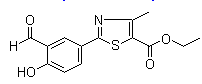 2-(3-aldehyde-4-hydroxyphenyl)-4-methyl-thiazole-5-carboxylate 2-(3-aldehyde-4-hydroxyphenyl)-4-methyl-thiazole-5-carboxylate