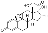 Pregna-1,4-diene-3,20-dione,9,11-epoxy-17,21-dihydroxy-16-methyl(9b,11b,16a) Pregna-1,4-diene-3,20-dione,9,11-epoxy-17,21-dihydroxy-16-methyl(9b,11b,16a)