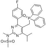 Diphenyl [4-(4-fluorophenyl)-6-isopropyl-2- [(N-methyl-N-methylsulfonyl) amino] pyrimidine-5- yl-methyl] phosphine oxide