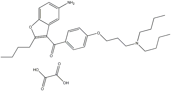 (5-amino-2-butyl-3-benzofuranyl)[4-[3-(dibutylamino)propoxy]phenyl]-methanone ethanedioate 