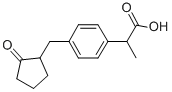 2-(4-((2-Oxocyclopentyl)methyl)phenyl)propanoic acid 2-(4-((2-Oxocyclopentyl)methyl)phenyl)propanoic acid