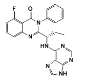 (S)-2-(1-((9H-Purin-6-yl)amino)propyl)-5-fluoro-3-phenylquinazolin-4(3H)-one (S)-2-(1-((9H-Purin-6-yl)amino)propyl)-5-fluoro-3-phenylquinazolin-4(3H)-one