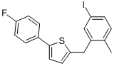 2-(4-Fluorophenyl)-5-[(5-iodo-2-methylphenyl)methyl]thiophene