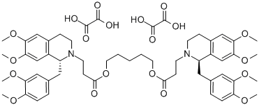 (1R,1'R)-2,2'-(3,11-dioxo-4,10-dioxatridecamethylene)-bis-(1,2,3,4-tetrahydro-6,7-dimethoxy-1-veratrylisoquindline)-dioxalate (1R,1'R)-2,2'-(3,11-dioxo-4,10-dioxatridecamethylene)-bis-(1,2,3,4-tetrahydro-6,7-dimethoxy-1-veratrylisoquindline)-dioxalate