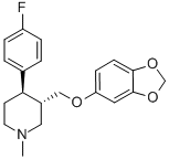 (3S,4R)-3-(3,4-Methylene-dioxyphenoxy-methyl)-4- (4’-fluorophenyl)-N-methylpiperidine (3S,4R)-3-(3,4-Methylene-dioxyphenoxy-methyl)-4- (4’-fluorophenyl)-N-methylpiperidine