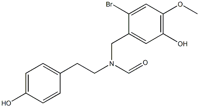 N-(2-Bromo-5-hydroxy-4-methoxy-benzyl)-N-[2-(4-hydroxy-phenyl)-ethyl]formamide