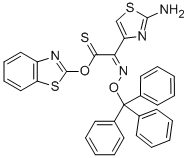 (Benzothiazol-2-yl)-(Z)-2-trityloxyimino-2-(2-aminothiazole-4-yl)-thioacetate (Benzothiazol-2-yl)-(Z)-2-trityloxyimino-2-(2-aminothiazole-4-yl)-thioacetate