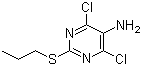 4,6-dichloro-2-(propylthio)pyrimidin-5-amine 4,6-dichloro-2-(propylthio)pyrimidin-5-amine