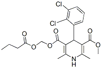 Methyl (1-oxobutoxy)methyl 4-(2,3-dichlorophenyl)-1,4-dihydro-2,6-dime thyl-3,5-pyridinedicarboxylate Methyl (1-oxobutoxy)methyl 4-(2,3-dichlorophenyl)-1,4-dihydro-2,6-dime thyl-3,5-pyridinedicarboxylate