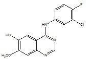 4-(3-chloro-4-fluorophenylamino)-7-methoxyquinazolin-6-ol 4-(3-chloro-4-fluorophenylamino)-7-methoxyquinazolin-6-ol