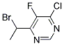 4-(1-bromoethyl)-6-chloro-5-fluoropyrimidine 4-(1-bromoethyl)-6-chloro-5-fluoropyrimidine