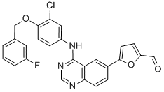 5-[4-((3-Chloro-4-((3-fluorobenzyl)oxy)phenyl)amino)quinazolin-6-yl]-2-furaldehyde
