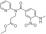 Ethyl 3-(4-(methylamino)-3-nitro-N-(pyridin-2-yl)benzamido)propanoate Ethyl 3-(4-(methylamino)-3-nitro-N-(pyridin-2-yl)benzamido)propanoate