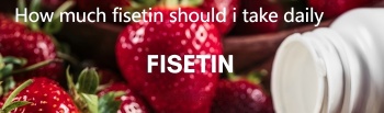 How much fisetin should i take daily How much fisetin should i take daily