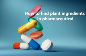 How to find plant ingredients in pharmaceutical