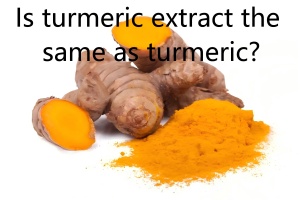 Is turmeric extract the same as turmeric? Is turmeric extract the same as turmeric?
