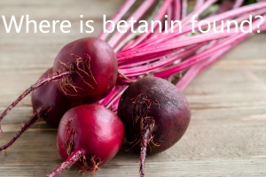 Where is betanin found?